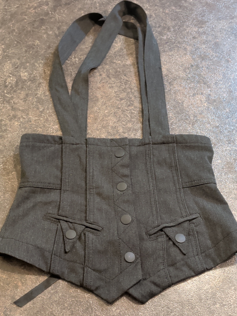 Black Button-Accent Lined Jacket